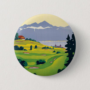 Vintager Golf Lausanne Button