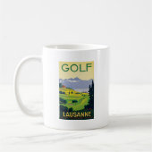 Vintager Golf Lausanne Kaffeetasse (Links)