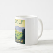 Vintager Golf Lausanne Kaffeetasse (VorderseiteRechts)