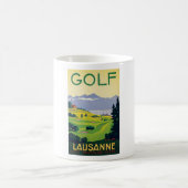 Vintager Golf Lausanne Kaffeetasse (Mittel)