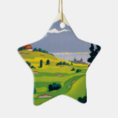 Vintager Golf Lausanne Keramikornament (Rechts)