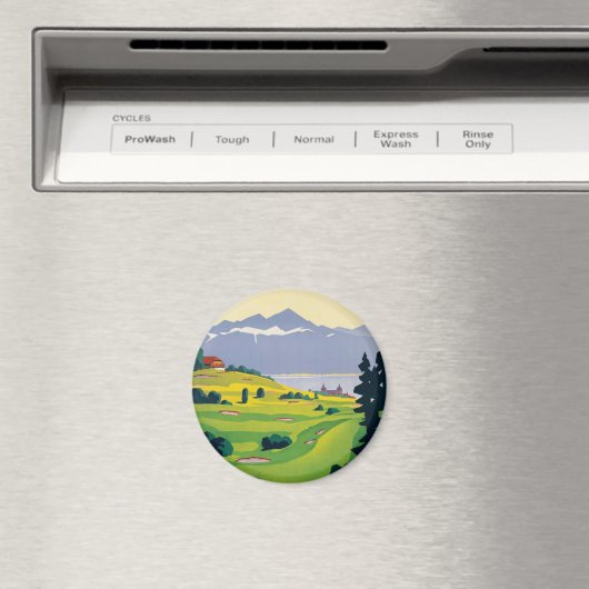 Vintager Golf Lausanne Magnet (In Situ (Geschirrspüler))