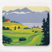 Vintager Golf Lausanne Mousepad (Vorne)