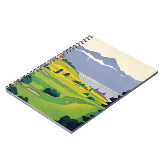 Vintager Golf Lausanne Notizblock (Linke Seite)