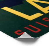 Vintager Golf Lausanne Poster (Ecke)