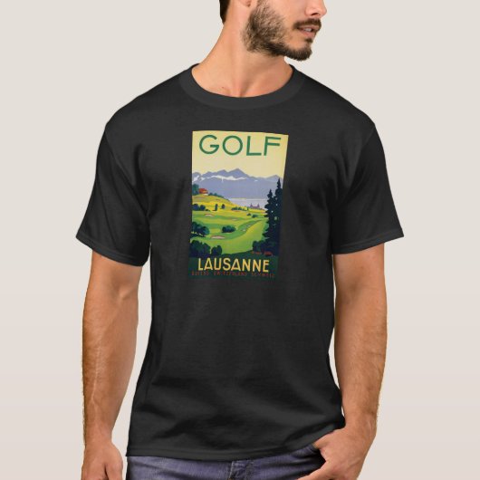 Vintager Golf Lausanne T-Shirt (Vorderseite)