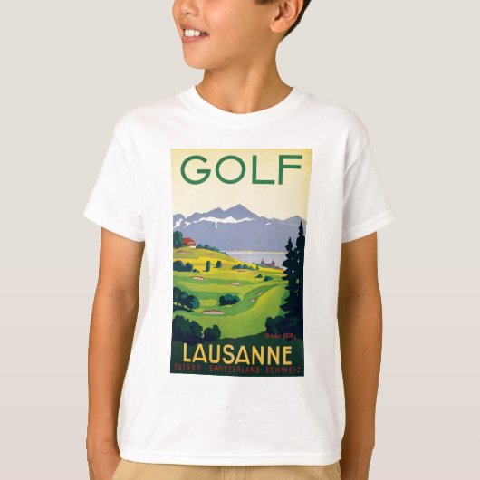 Vintager Golf Lausanne T-Shirt (Vorderseite)