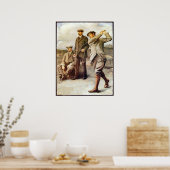 Vintager Golf Poster (Küche)
