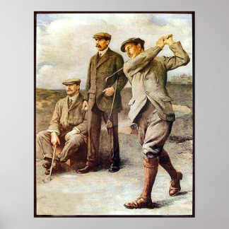 Vintager Golf Poster