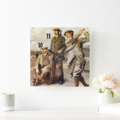 Vintager Golf Quadratische Wanduhr (Zuhause)