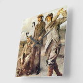 Vintager Golf Quadratische Wanduhr (Winkel)