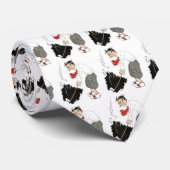 Vintager Golf Sports Spaß, Alberner Golfer Krawatte (Gerollt)