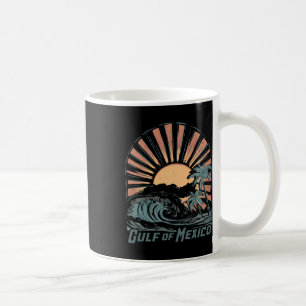 Vintager Golf von Mexiko Beach Palms Sommerurlaub Kaffeetasse