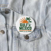 Vintager Golf von Mexiko Beach Sunset Button (Beispiel)