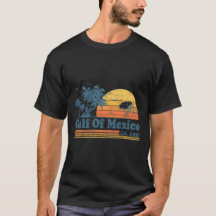 Vintager Golf von Mexiko Est 1550 Retro Beach Suns T-Shirt