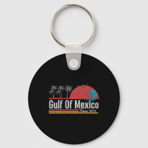 Vintager Golf von Mexiko Est.1772 Grafik Schlüsselanhänger