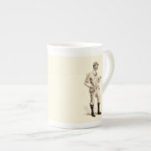 Vintager Golfer mit Tabakpfeifen und Stiefeln Porzellantasse (Vorderseite Rechts)