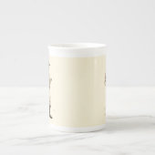 Vintager Golfer mit Tabakpfeifen und Stiefeln Porzellantasse (Vorderseite)