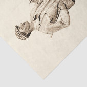 Vintager Golfer mit Tabakpfeifen und Stiefeln Seidenpapier (Ausschnitt)