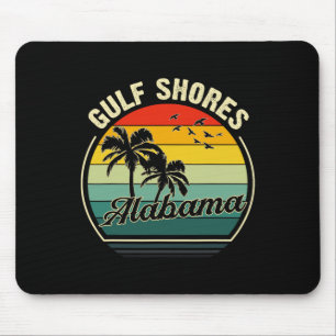 Vintager Golfküstenstrand Alabama Sommer Sonnenunt Mousepad