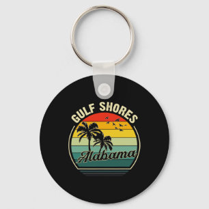 Vintager Golfküstenstrand Alabama Sommer Sonnenunt Schlüsselanhänger