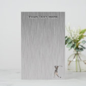 Vintager Golfspieler; Cool Briefpapier (Stehend Vorderseite)