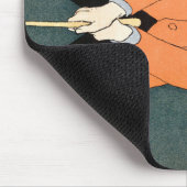 Vintager Golfspieler von Edward Penfield. Mousepad (Ecke)