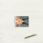 Vintager Golfspieler von Edward Penfield. Post-it Klebezettel (Auf Schreibtisch)