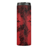 Vintager Gothic Black & Red Skull Thermosbecher (Rückseite)