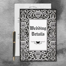 Vintager Gothic Black & White Roycroft Frame