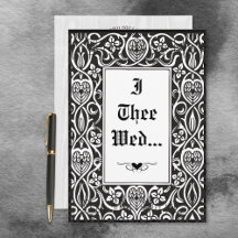 Vintager Gothic Black & White Roycroft Frame
