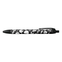 Vintager Gothic Skulls Pen