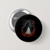 Vintager gotischer Blumengeister verliert Button (Vorne & Hinten)