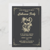 Vintager gotischer Hakenkreuz Einladung (Vorderseite)