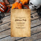 Vintager gotischer Kürbis und schäbiger Kürbis Einladung