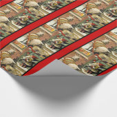 Vintager Gott Jul Tomte Geschenkpapier (Ecke)