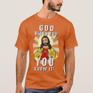 Vintager Gott segne Sie und Sie wissen es Christli T-Shirt