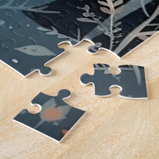 Vintager Gouache Winterhirsch 20x30 Puzzle (Seite)