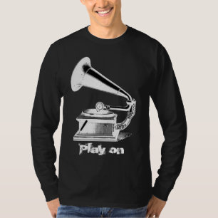 Vintager Grammophon-T - Shirt