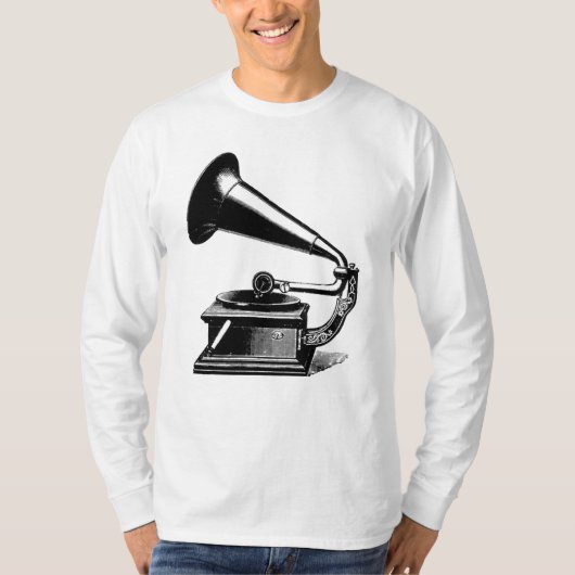 Vintager Grammophon-T - Shirt (Vorderseite)