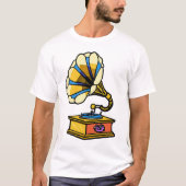 Vintager Gramophon-T - Shirt (Vorderseite)