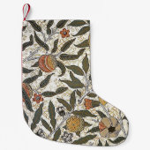 Vintager Granatapfel Williams Morris Kleiner Weihnachtsstrumpf (Vorderseite)