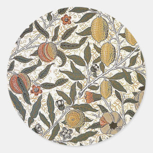 Vintager Granatapfel Williams Morris Runder Aufkleber