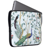 Vintager Granatapfelfruchtbaum, exotischer Vogel Laptopschutzhülle (Vorne Rechts)