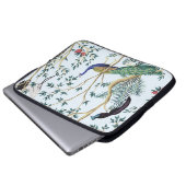 Vintager Granatapfelfruchtbaum, exotischer Vogel Laptopschutzhülle (Vorne Knopf)