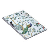 Vintager Granatapfelfruchtbaum, exotischer Vogel Notizblock (Rechte Seite)