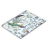 Vintager Granatapfelfruchtbaum, exotischer Vogel Notizblock (Linke Seite)