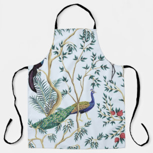 Vintager Granatapfelfruchtbaum, exotischer Vogel Schürze