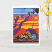 Vintager Grand Canyon Arizona Karte (Gelbe Blume)