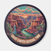 Vintager Grand Canyon Nationalpark Magnet (Vorne)